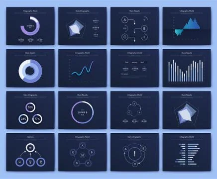 Big set of infographics elements. EPS10. Stock vector Stock Illustration