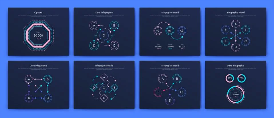 Big set of infographics elements. EPS10. Stock vector 스톡 일러스트