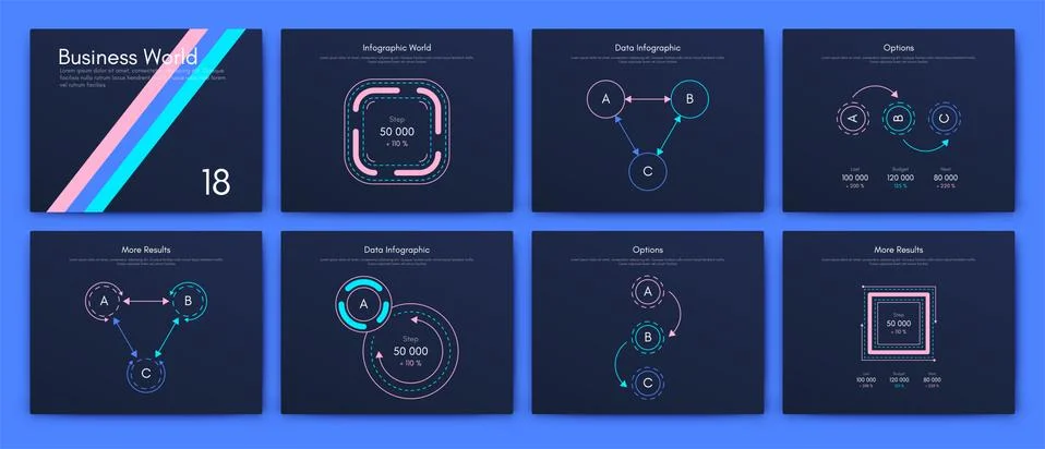 Big set of infographics elements. EPS10. Stock vector 스톡 일러스트