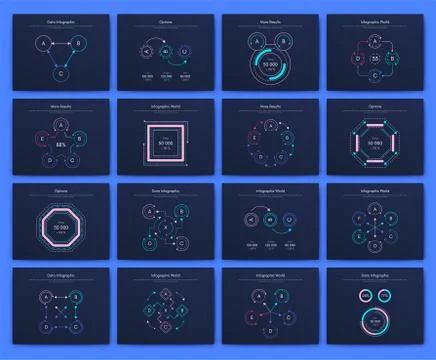 Big set of infographics elements. EPS10. Stock vector 스톡 일러스트