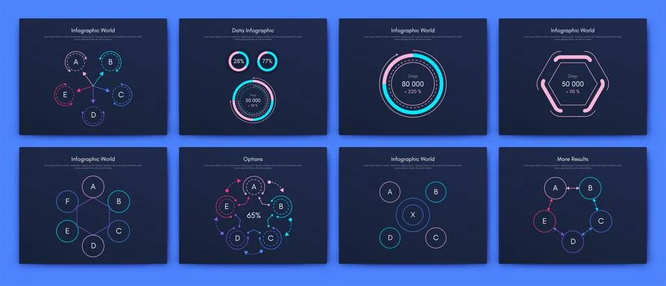 Big set of infographics elements. EPS10. Stock vector 스톡 일러스트