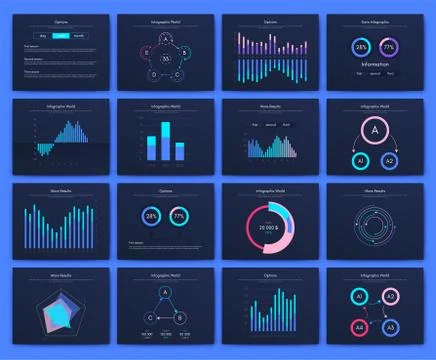 Big set of infographics elements. EPS10. Stock vector Stockillustratie
