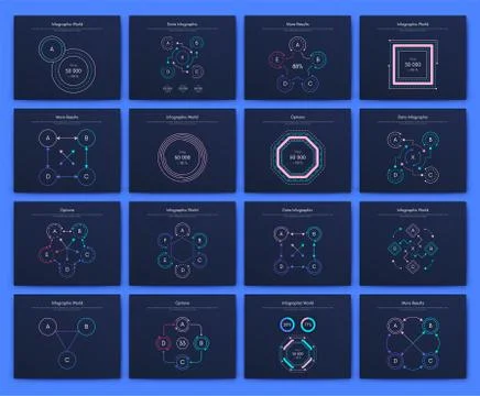 Big set of infographics elements. EPS10. Stock vector Illustrazione stock