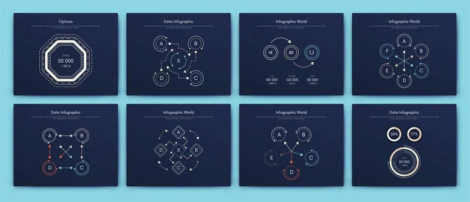 Big set of infographics elements. EPS10. Stock vector 스톡 일러스트