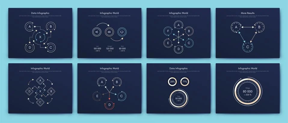 Big set of infographics elements. EPS10. Stock vector 스톡 일러스트