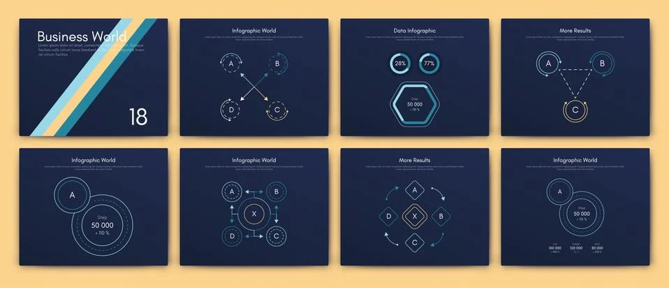 Big set of infographics elements. EPS10. Stock vector 스톡 일러스트