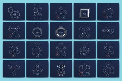 Big set of infographics elements. EPS10. Stock vector 库存插图