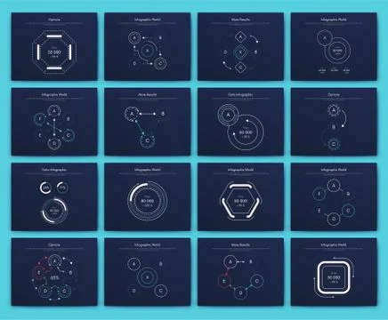 Big set of infographics elements. EPS10. Stock vector Stock Illustration