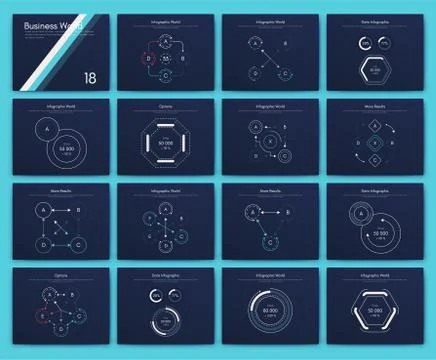Big set of infographics elements. EPS10. Stock vector 库存插图