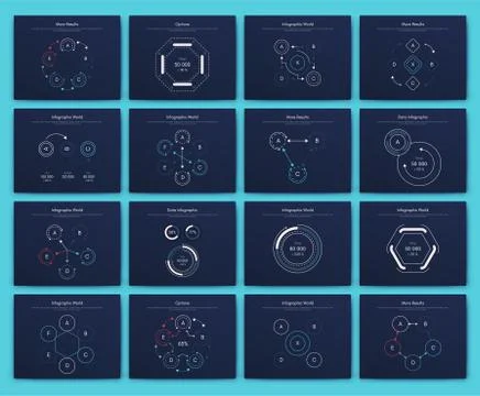 Big set of infographics elements. EPS10. Stock vector 库存插图