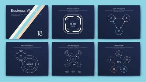 Big set of infographics elements. EPS10. Stock vector 库存插图