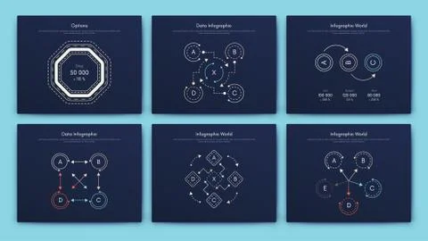 Big set of infographics elements. EPS10. Stock vector 스톡 일러스트