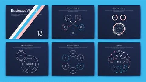 Big set of infographics elements. EPS10. Stock vector 스톡 일러스트