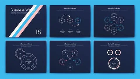 Big set of infographics elements. EPS10. Stock vector 库存插图