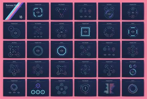 Big set of infographics elements. EPS10. Stock vector 스톡 일러스트