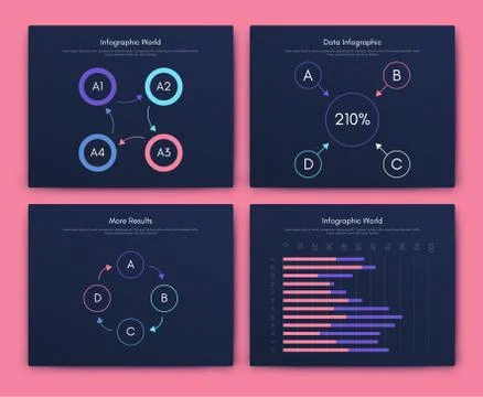 Big set of infographics elements. EPS10. Stock vector 스톡 일러스트