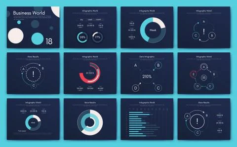 Big set of infographics elements. EPS10. Stock vector Stock Illustration