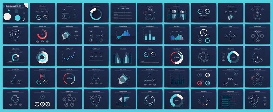 Big set of infographics elements. EPS10. Stock vector Stockillustratie