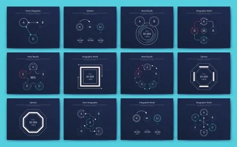 Big set of infographics elements. EPS10. Stock vector Stock Illustration