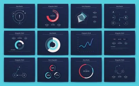 Big set of infographics elements. EPS10. Stock vector Stock Illustration