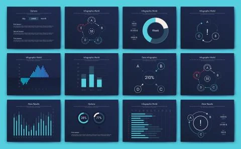 Big set of infographics elements. EPS10. Stock vector Stockillustratie