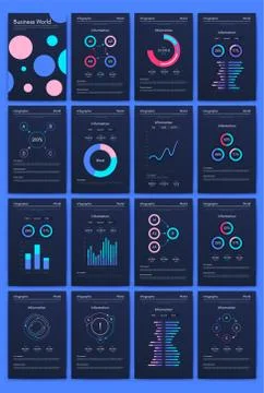 Big set of infographics elements. EPS10. Stock vector 库存插图