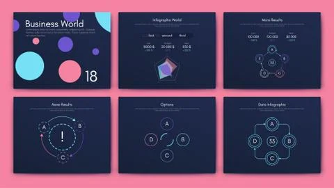 Big set of infographics elements. EPS10. Stock vector. Illustrazione stock