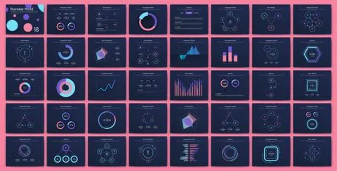 Big set of infographics elements. EPS10. Stock vector. 스톡 일러스트