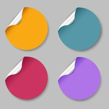 Big Set Label Grey Background Stock Illustration