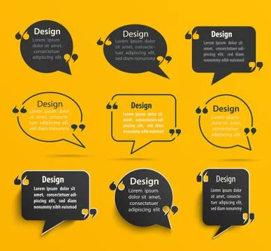 Big Set of Quote bubbles and templates. Stock-Illustration