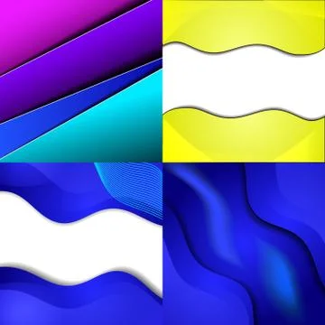 Big Set Of Soft Colored Abstract Background. Stock Illustration