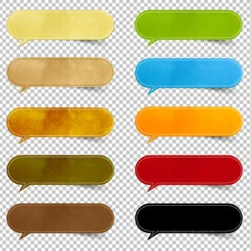 Big Set Speech Bubble Stock Illustration