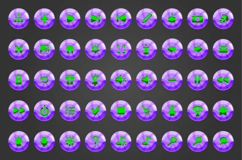 Big set sweet vector web button Stock Illustration