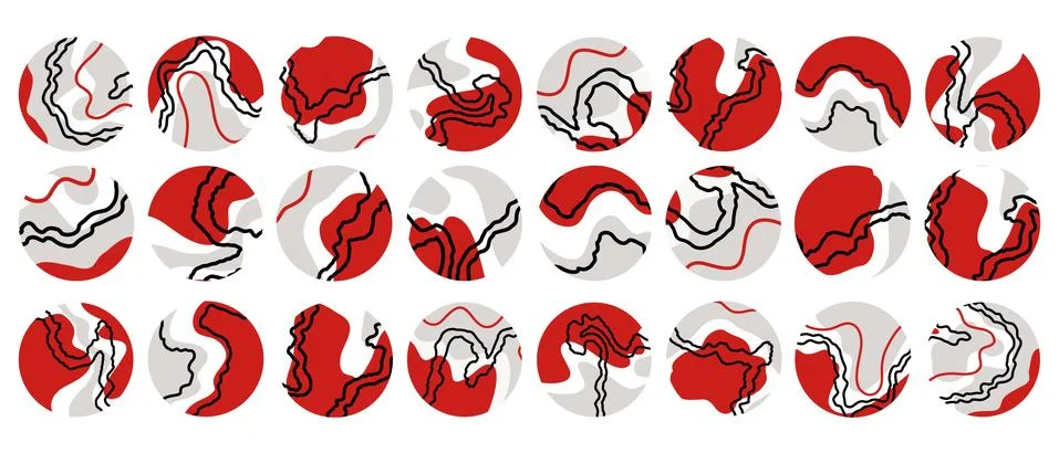 Big set of various highlight covers. Stock Illustration