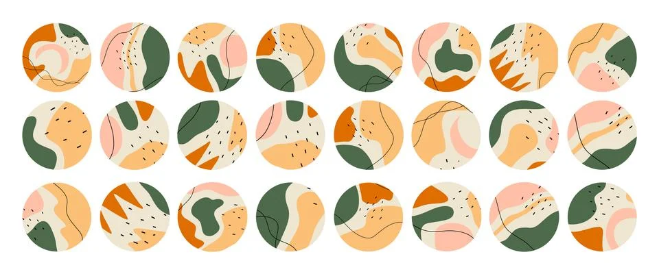 Big set of various highlight covers. Stock Illustration