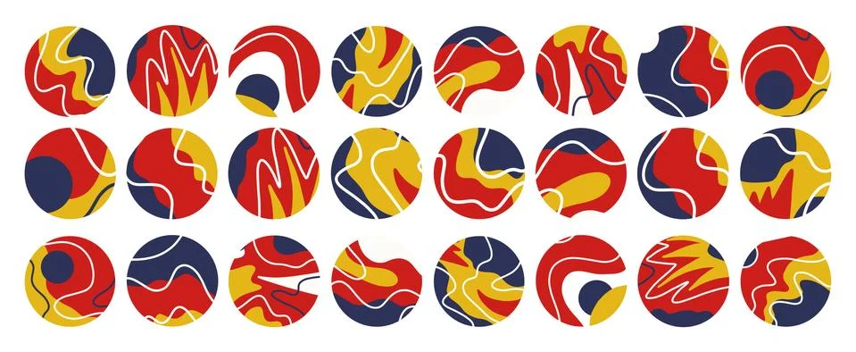 Big set of various highlight covers. Stock Illustration