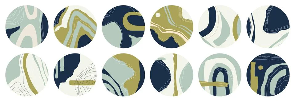 Big set of various highlight covers. Stock Illustration
