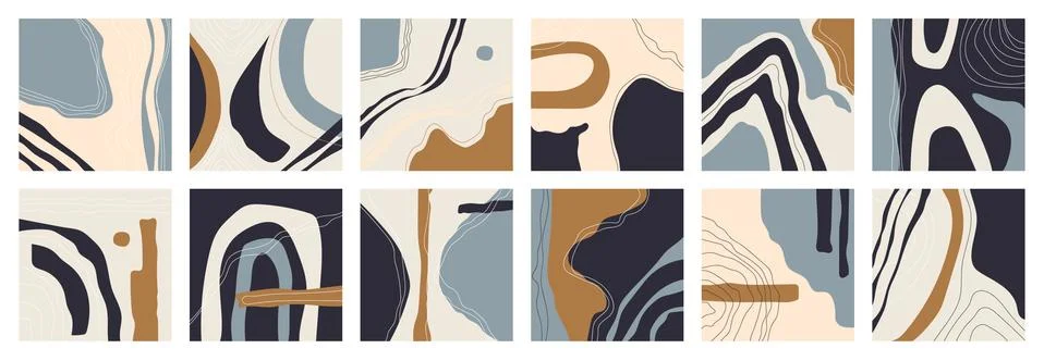 Big set of various vector highlight covers. Stock Illustration