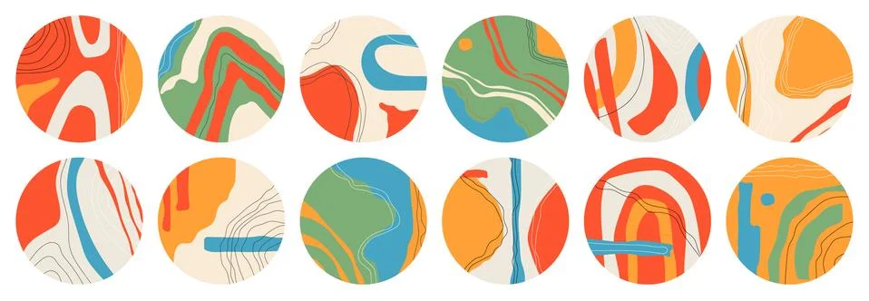 Big set of various vector highlight covers. Stock Illustration