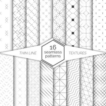 Big set of vector seamless patterns Stockillustratie