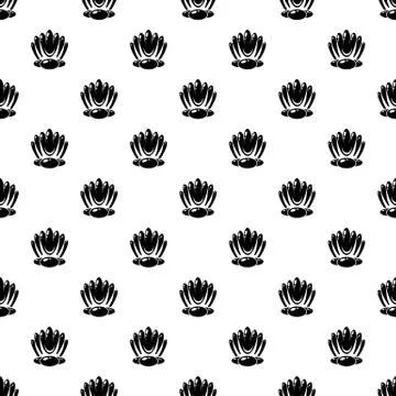 Big shell icon, simple style Stock Illustration