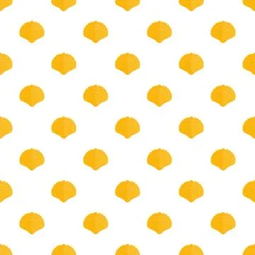 Big shell pattern seamless vector Illustrazione stock