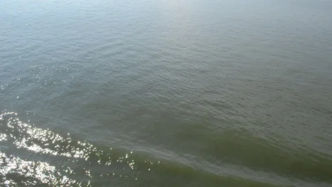 Big ship make waves and small boat comes Stock Footage 92209694