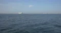 Big ships anchored in the Gulf of Panama 4k or 4k+ Resolution
