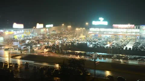 Big shoping time laps Video stock 10590083