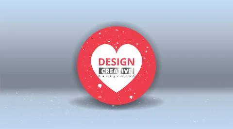 Big like sign button, Streaming preview template, 3d happy live, love social  Illustrazione stock