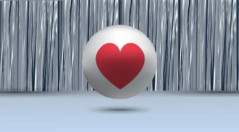 Big like sign button, Streaming preview template, 3d happy live, love social  Stock Illustration