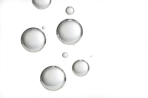 BIg silver bubbles Stock Photos