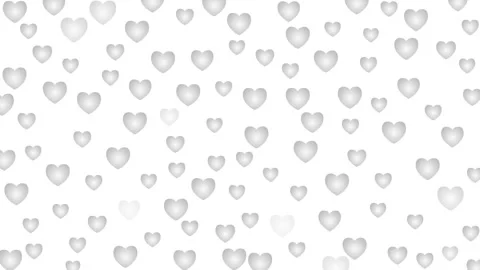 Big silver heart white Stock Footage 257677139
