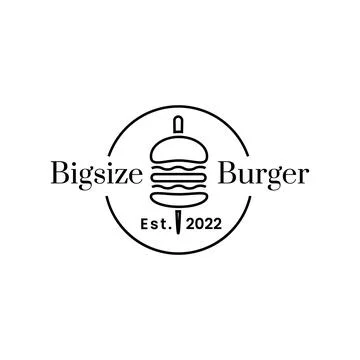 Big Size Burger Stock Illustration